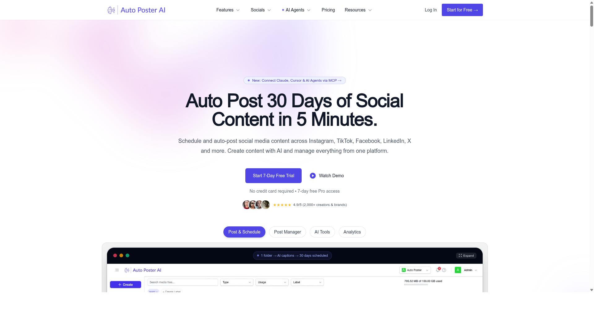 AutoPost website